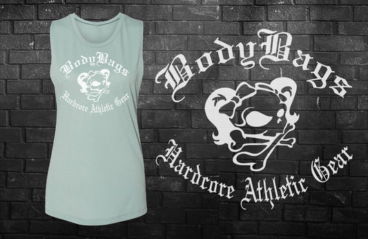 Female Skull Bodybags Logo - Ladies Muscle Tank