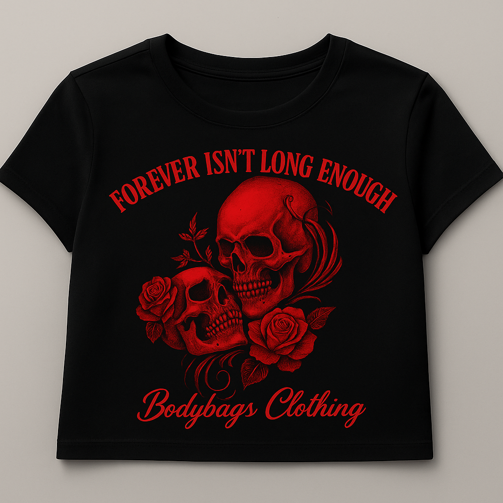 Forever isn't long enough - Ladies Relaxed Cropped T-Shirt