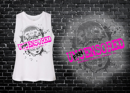 Un FKN'Censored - Ladies Crop Top Tank
