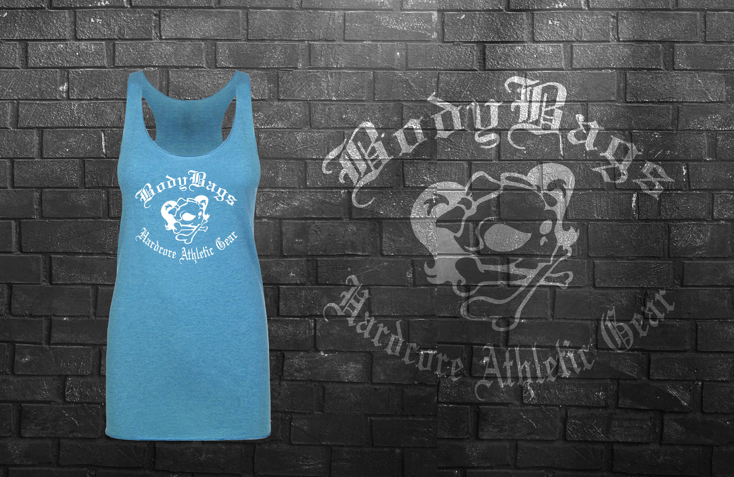 Female Skull Bodybags Logo - Ladies Rawcut Racerback Tank