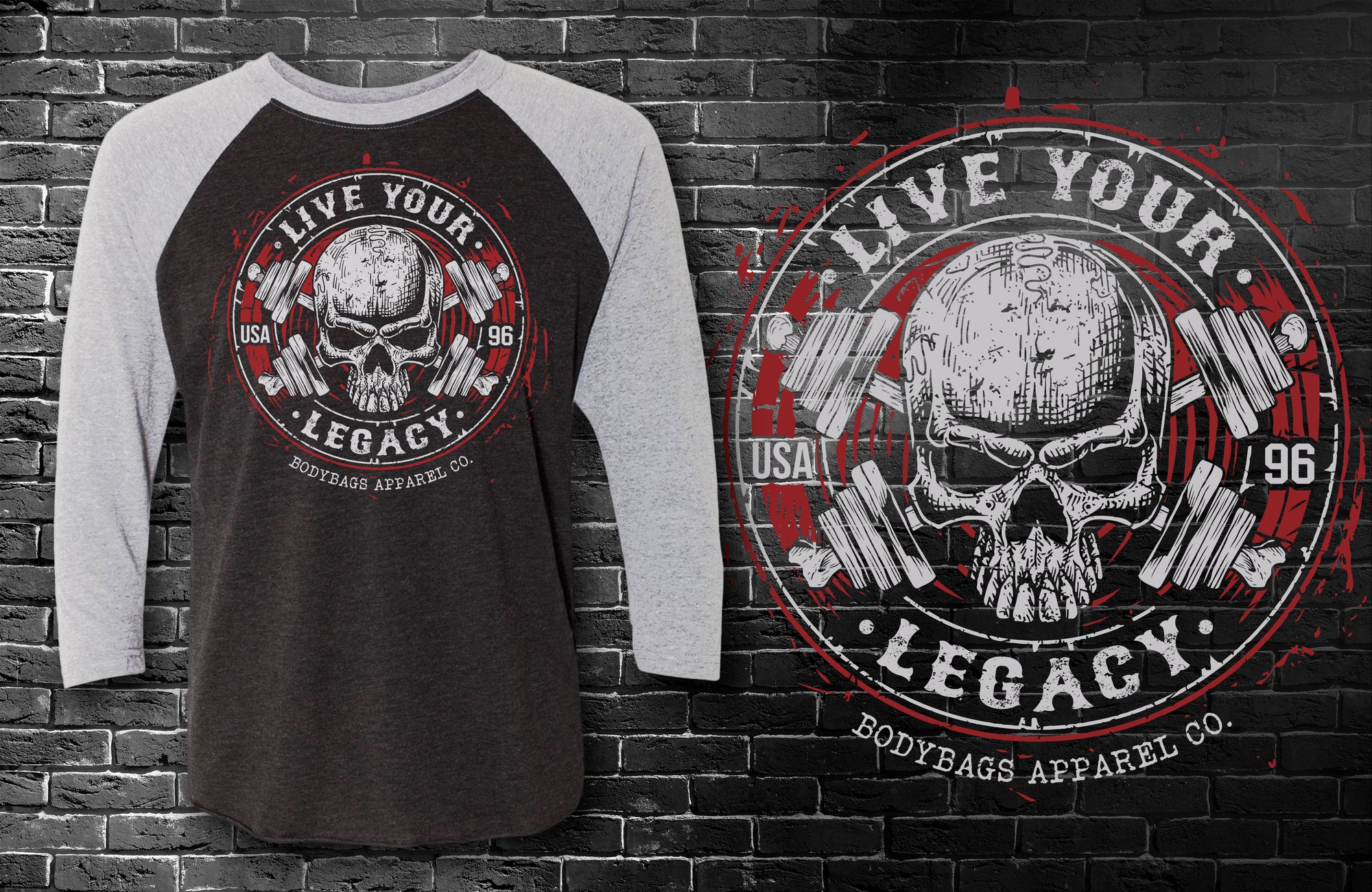 Live Your Legacy - 3/4 Sleeve Baseball T - Unisex
