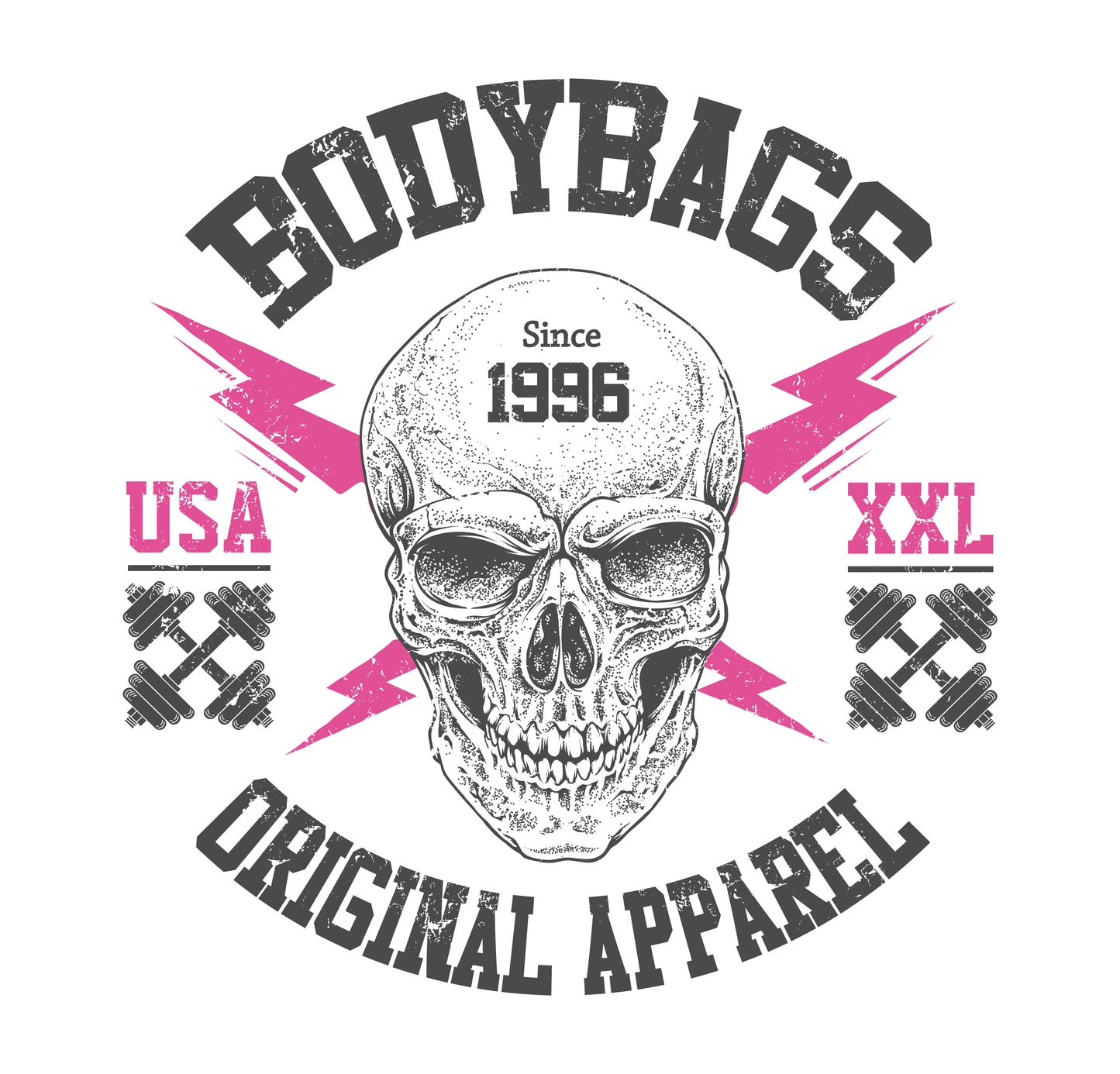 Ladies Classic Bodybags Original Apparel w/Skull