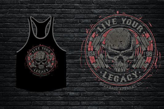 Live Your Legacy - Tank Top Custom Cut w/Raw Edges